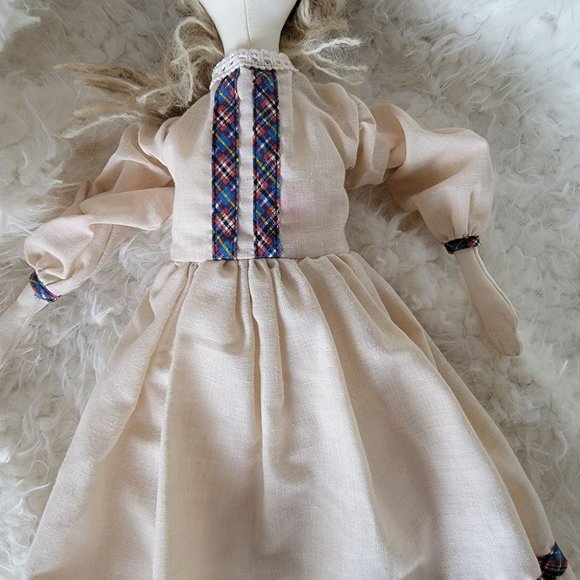 Vintage Handmade Hand Sewn Rag Doll - Picture 4 of 8